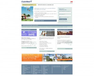 ClubMed Site Agent- Accueil