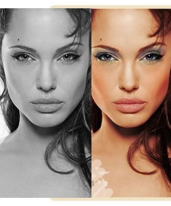 Colorisation - Angelina Jolie